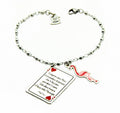Bracciale “Alice e il Fenicottero"