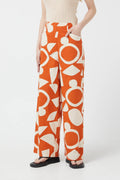 Pantaloni dritti geometrici africani