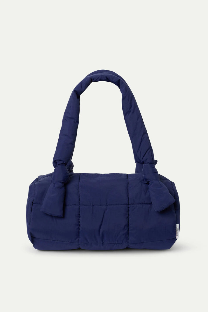 Borsa a tracolla trapuntata blu