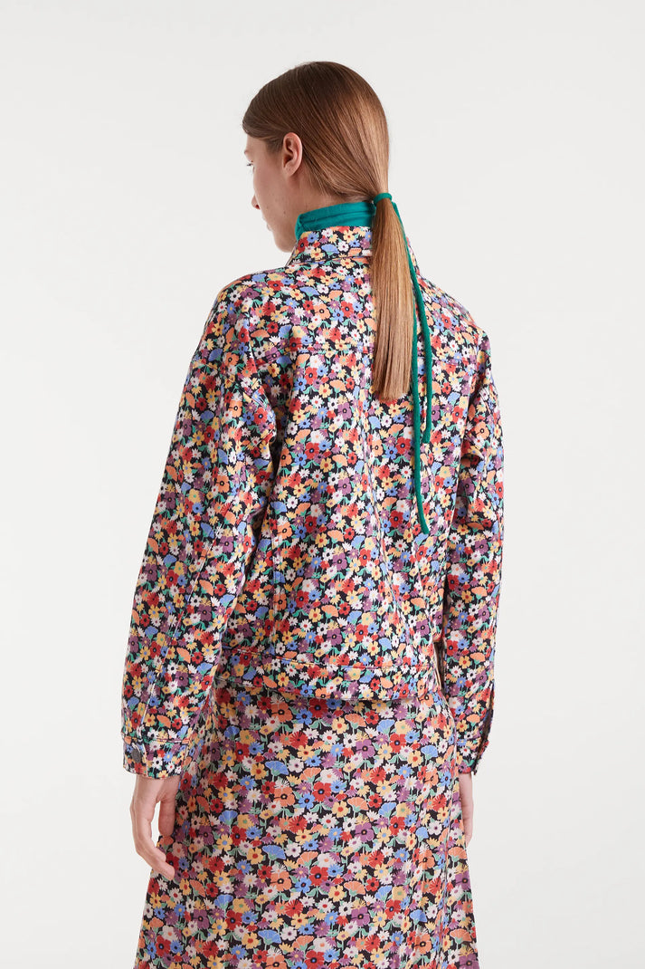 Giacca in denim con stampa piccola Hampton