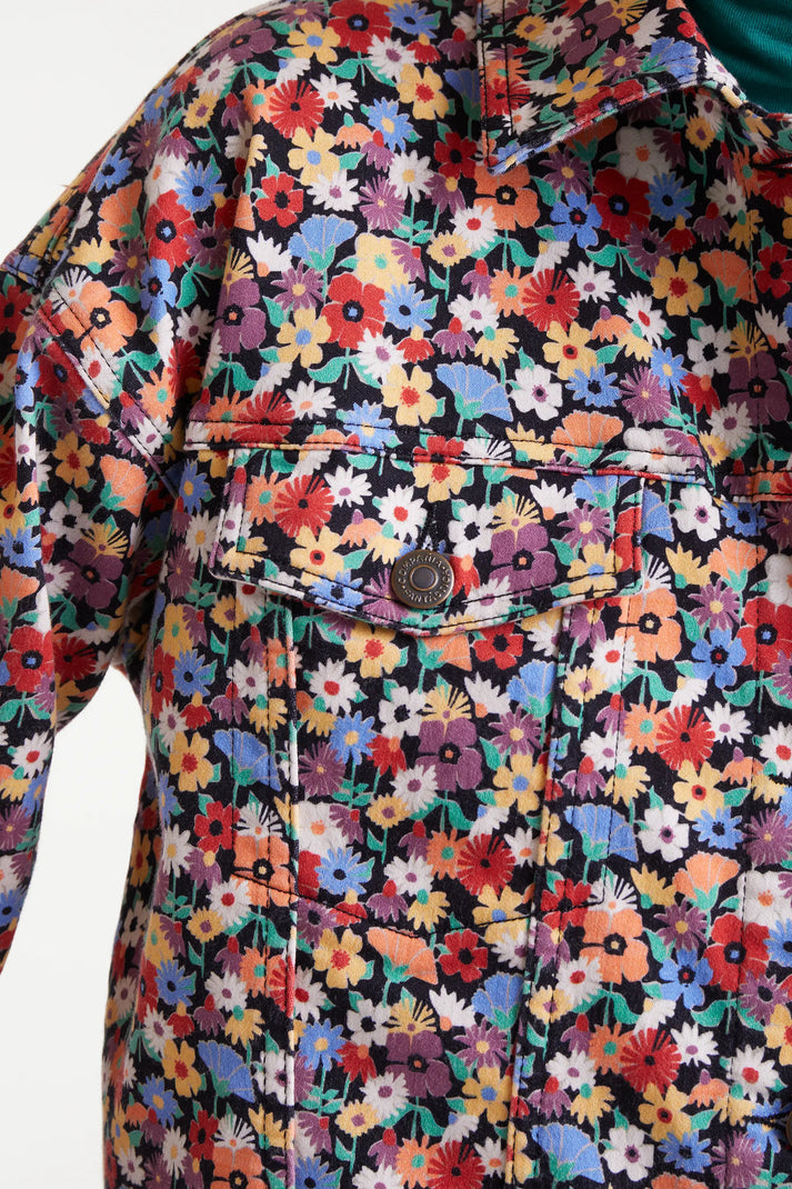 Giacca in denim con stampa piccola Hampton