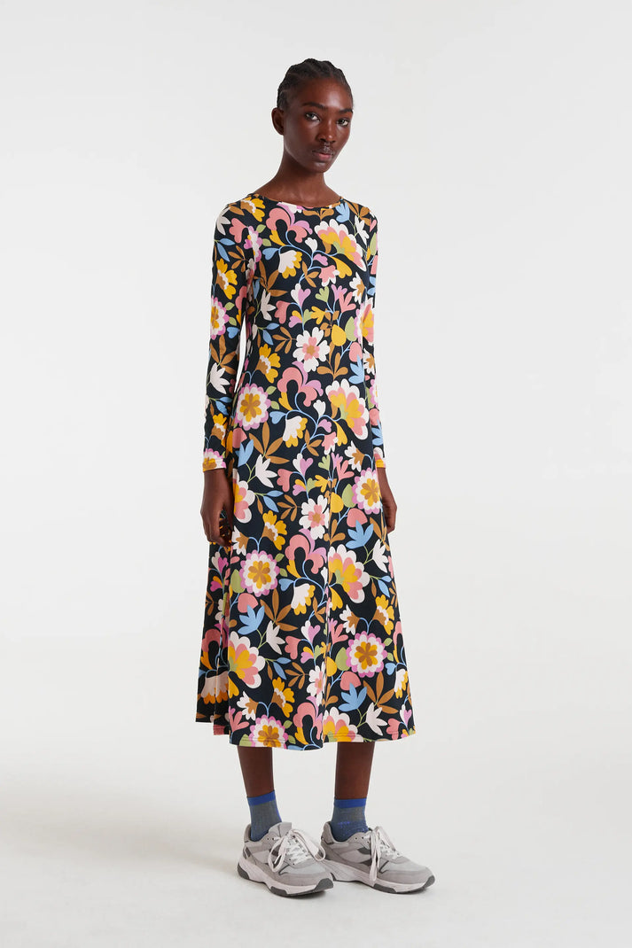 Abito midi con stampa Baboushka
