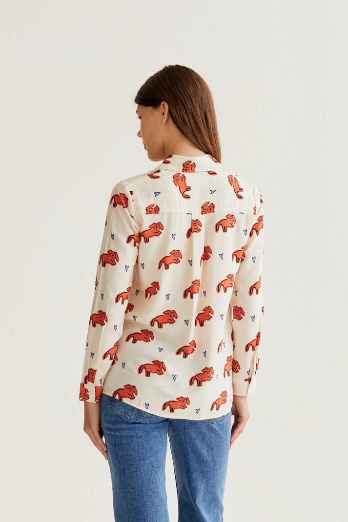 Camicia con stampa Tochi