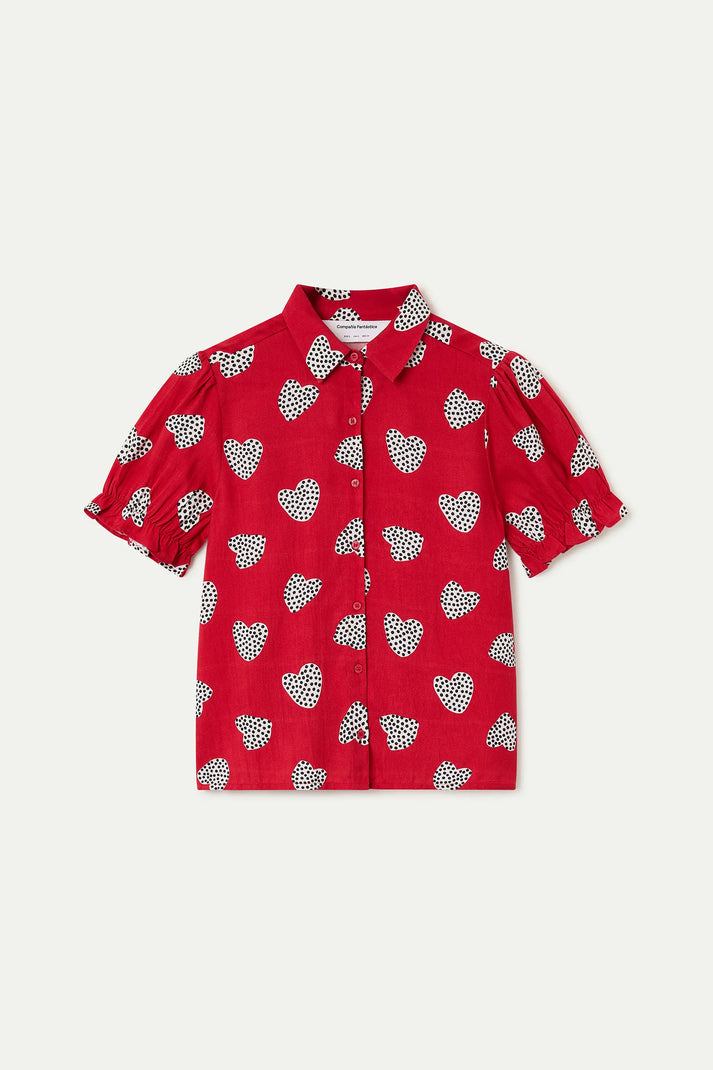Camicia con stampa Harmony Red