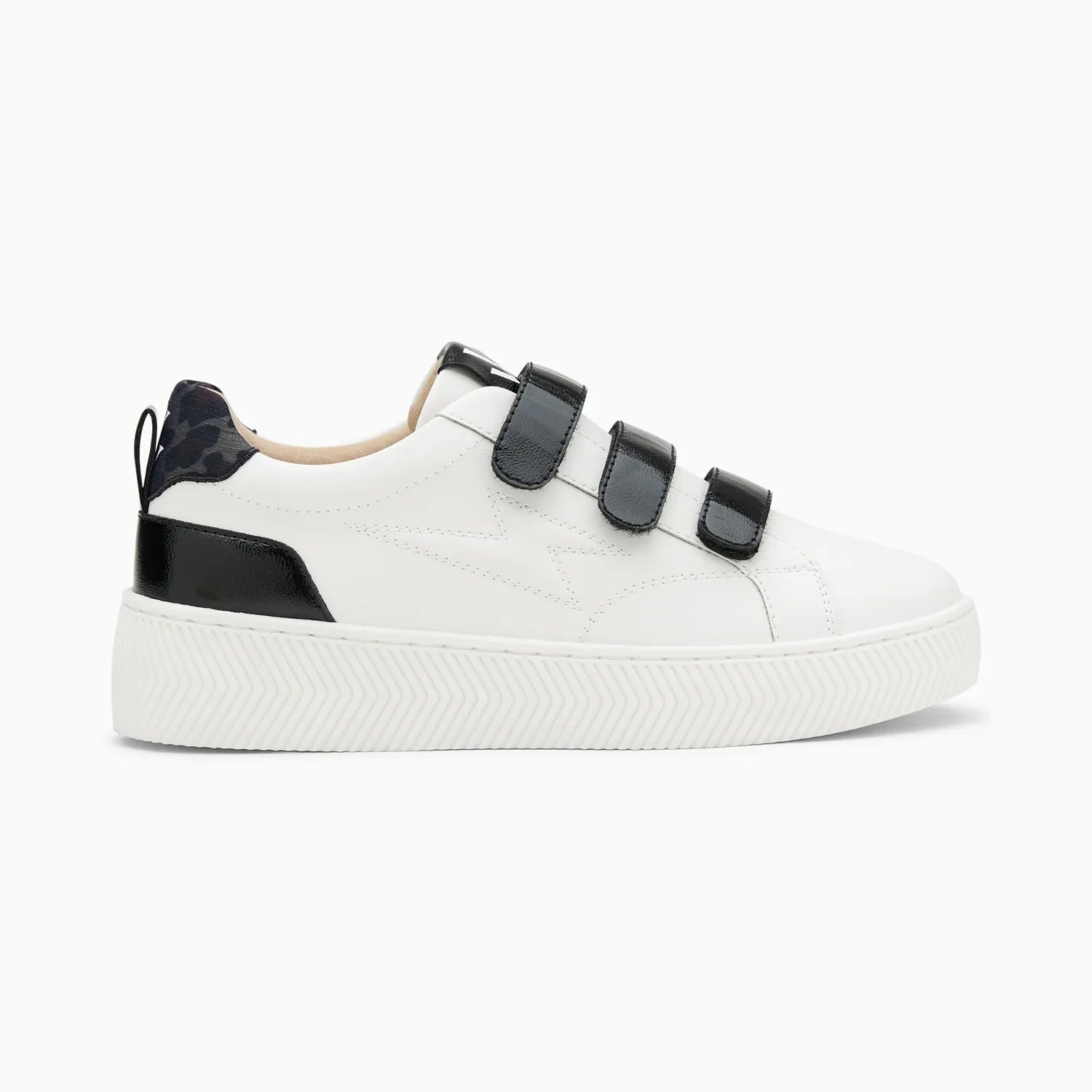 Black and white sneakers