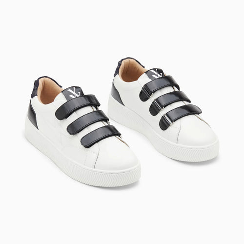 Black and white sneakers