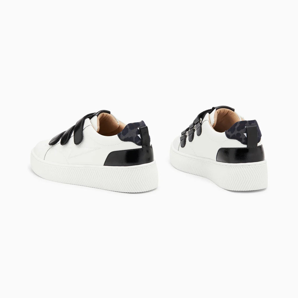 Black and white sneakers
