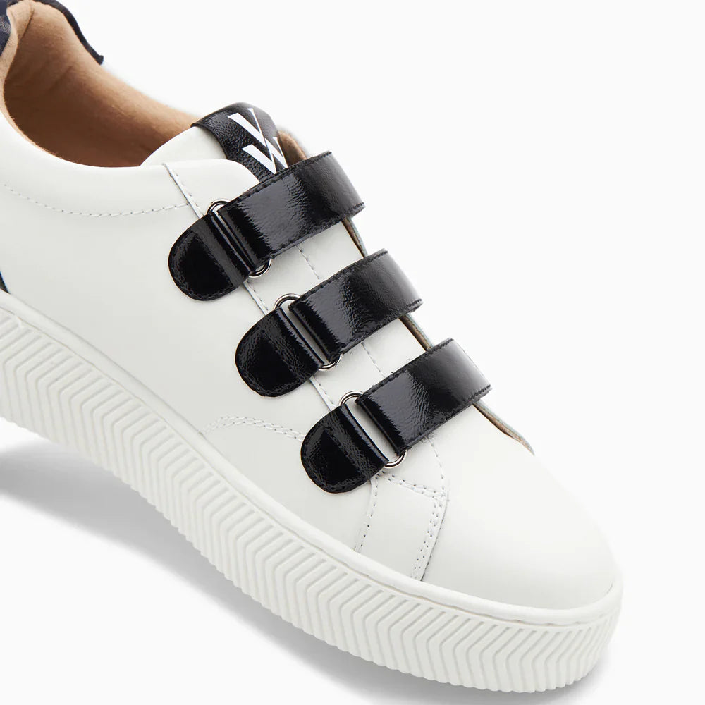 Black and white sneakers