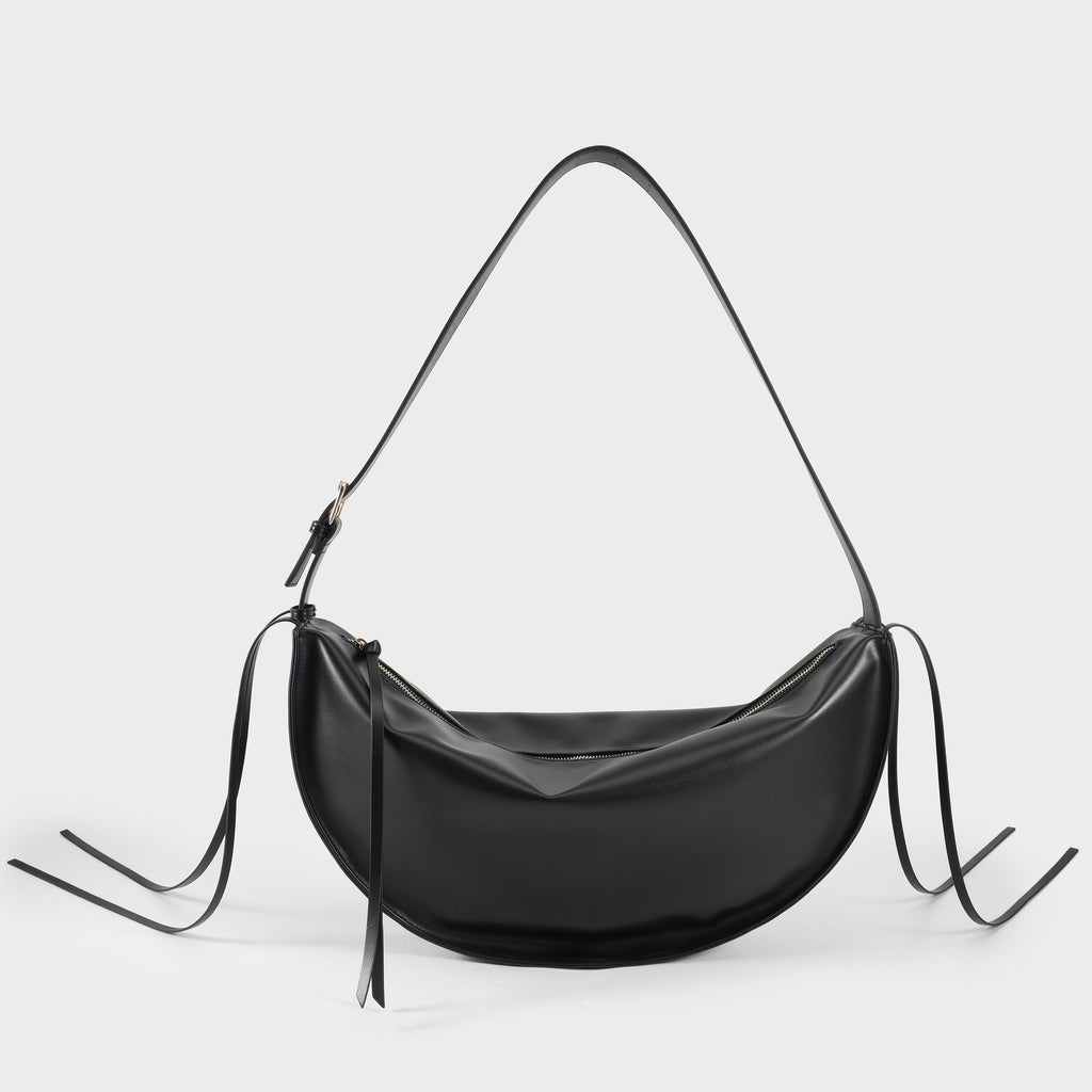 Borsa a spalla Emily Big nera Label Rose