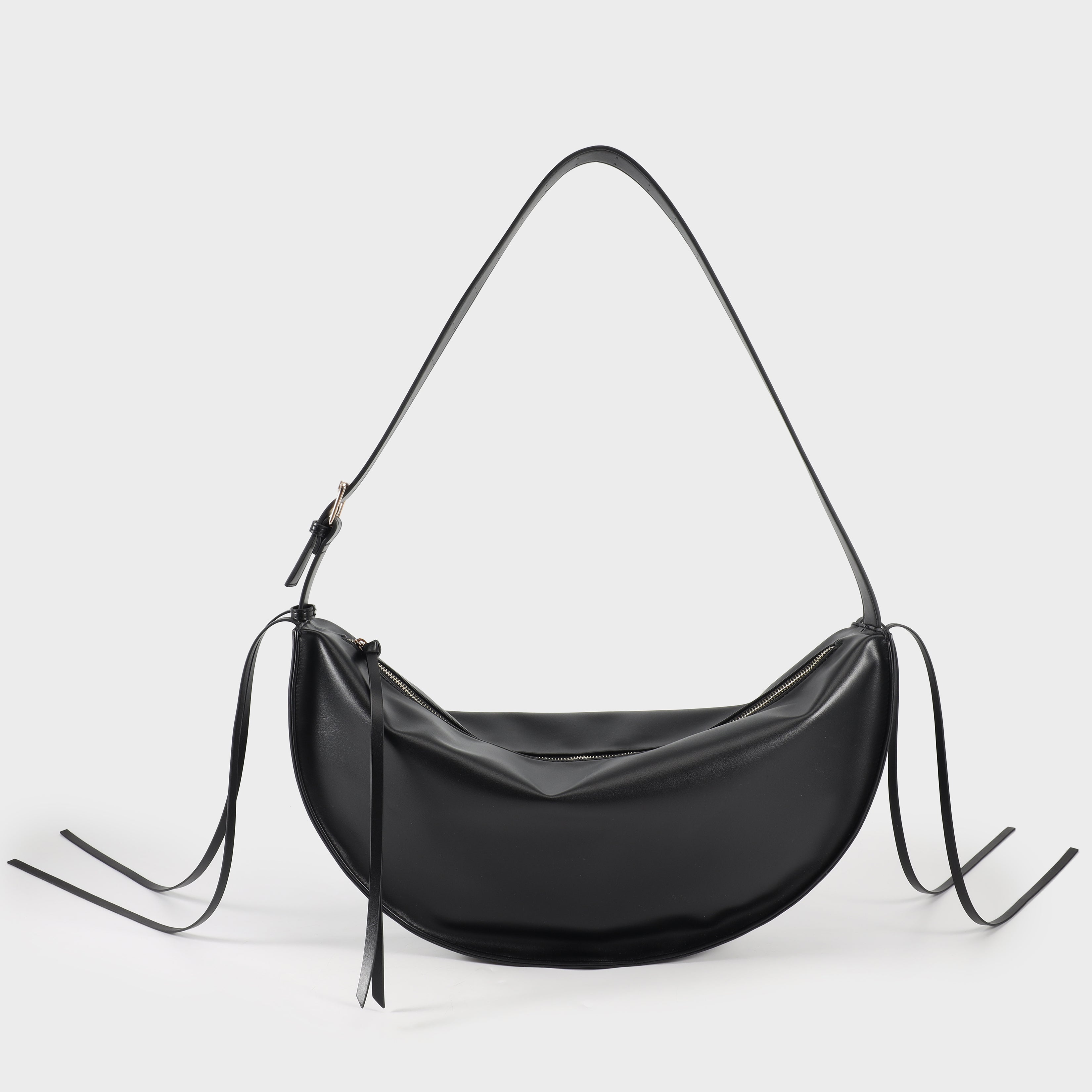 Borsa a spalla Emily Big nera Label Rose