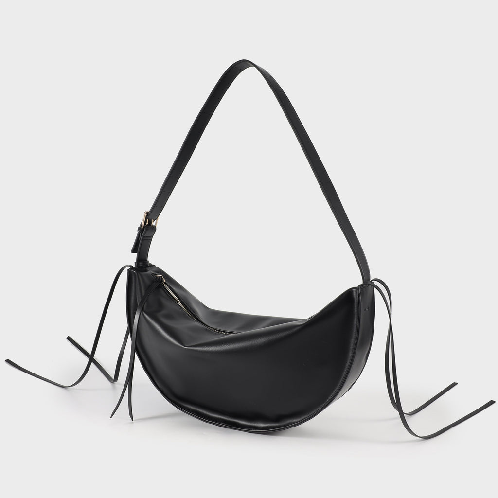 Borsa a spalla Emily Big nera Label Rose