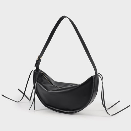 Borsa a spalla Emily Big nera Label Rose
