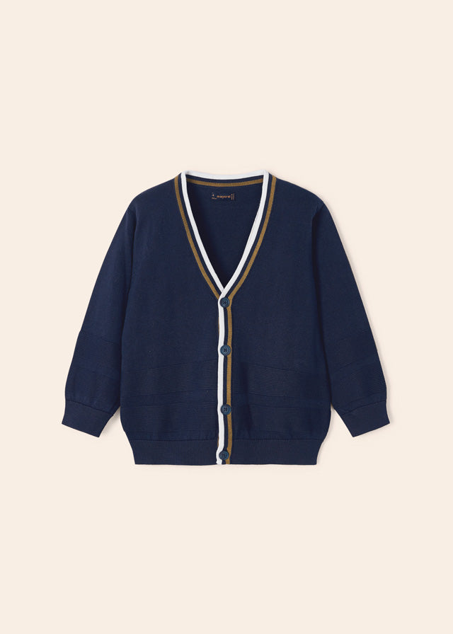 Cardigan in filo di cotone bambino