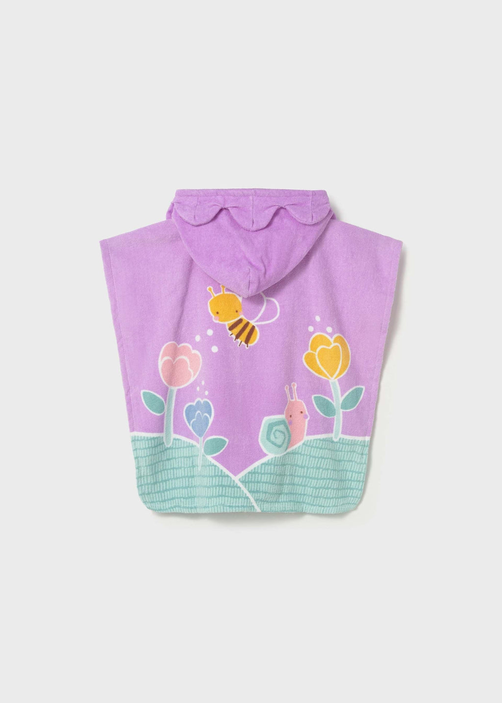 Asciugamano mare con cappuccio neonata