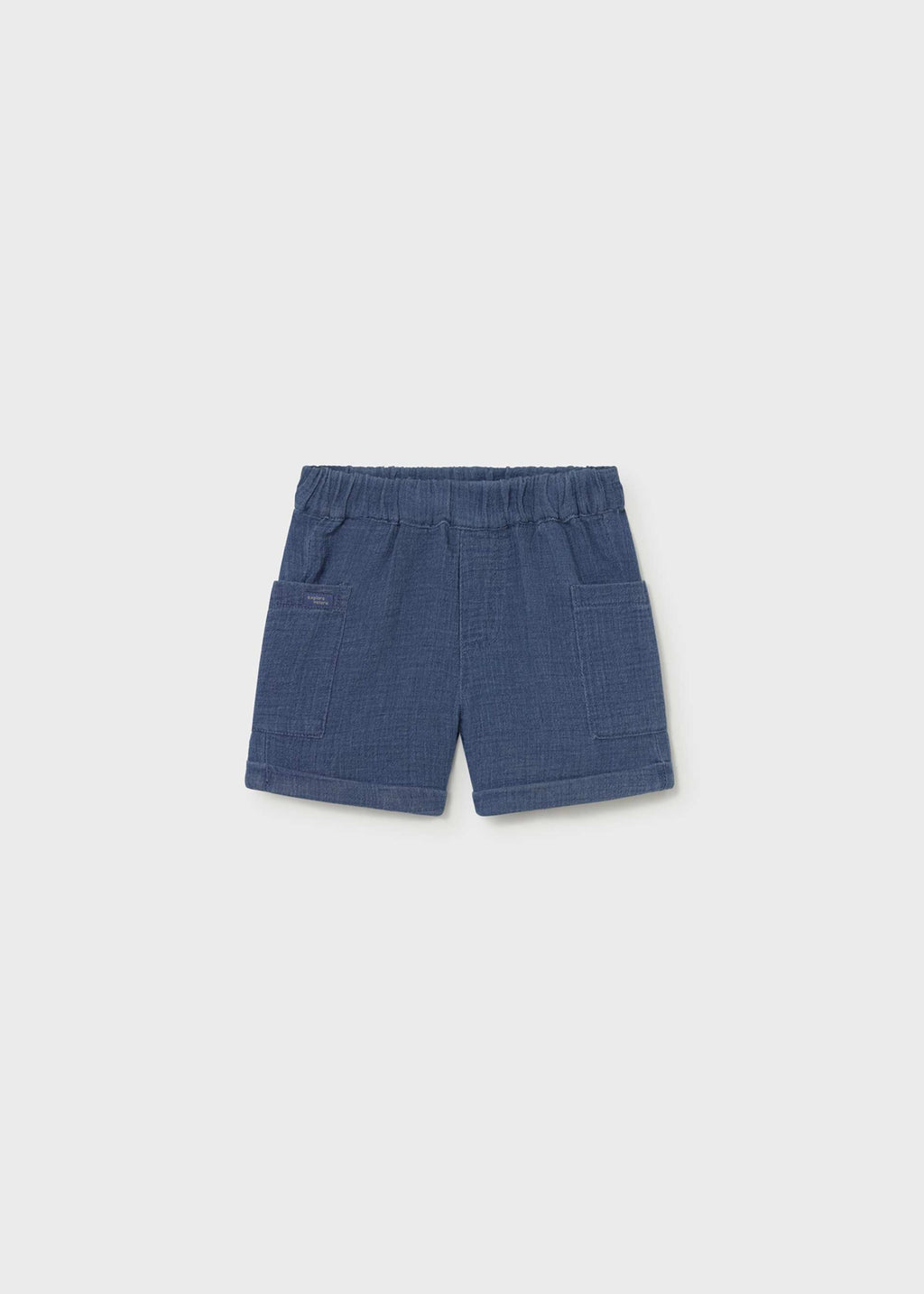 Bermuda bambula jeans neonato