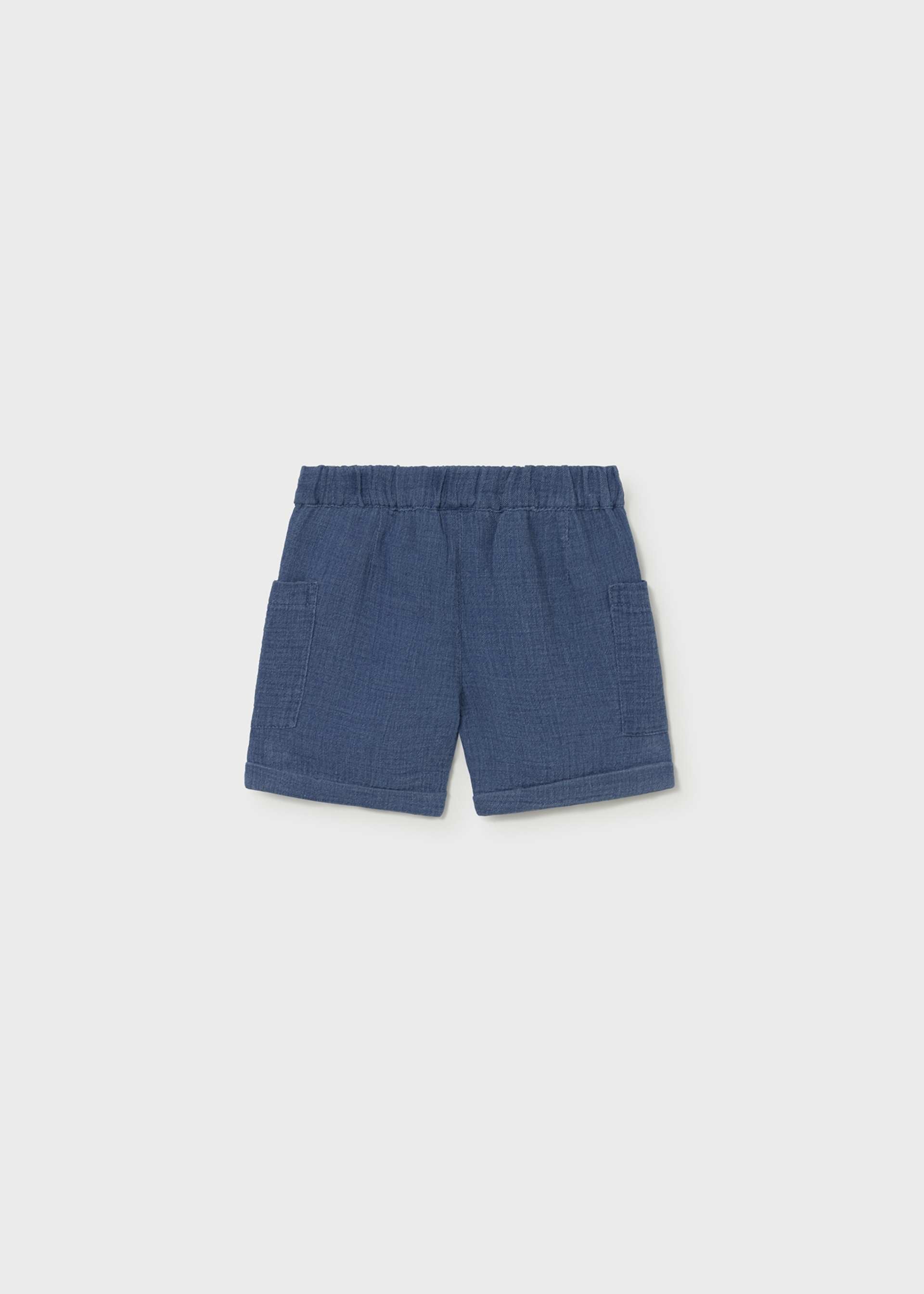 Bermuda bambula jeans neonato