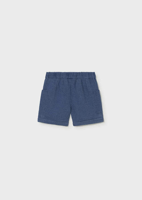 Bermuda bambula jeans neonato