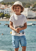 Bermuda jeans cargo bambino
