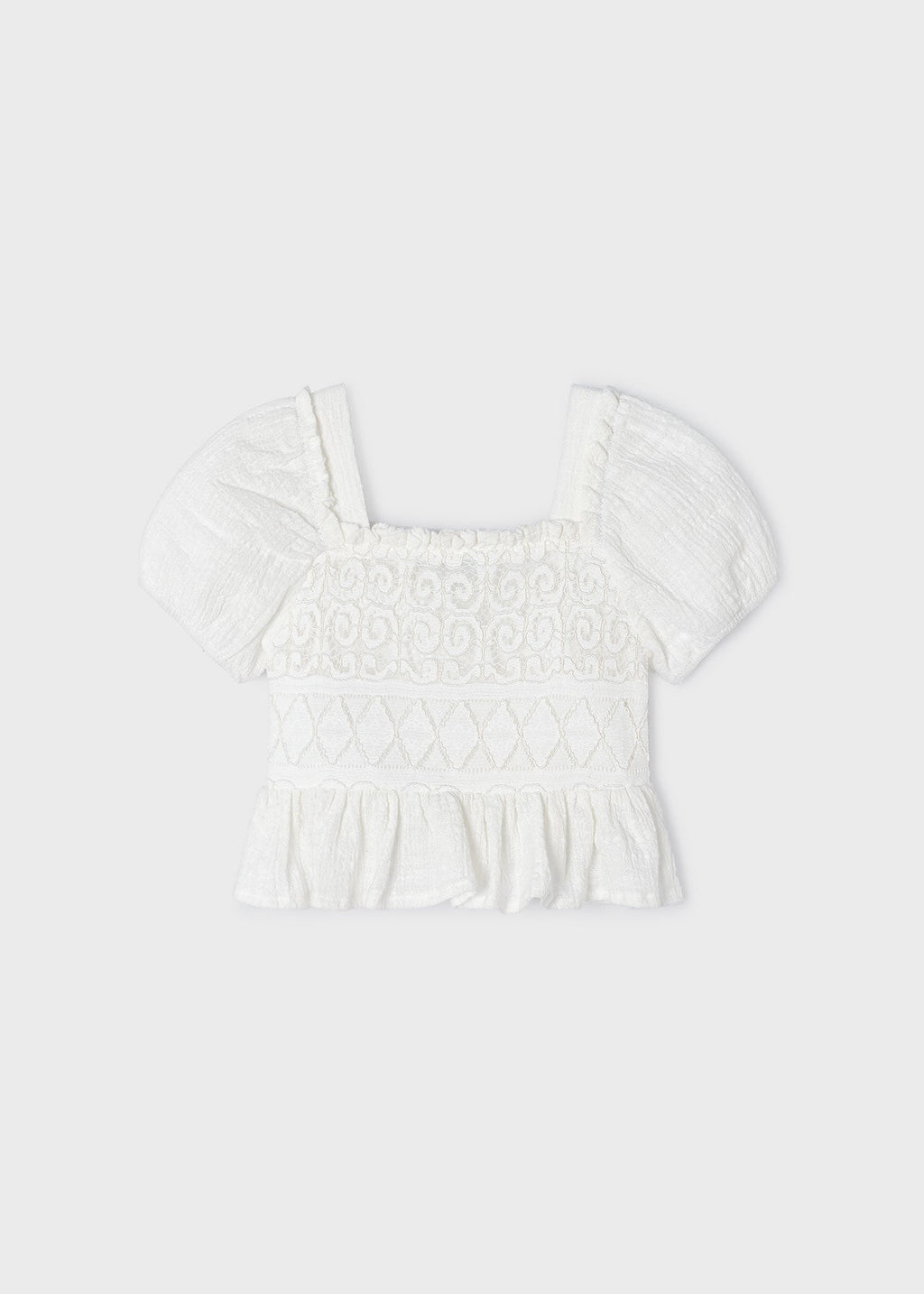 Blusa combinata uncinetto bambina