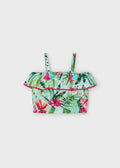 Blusa stampata volant bambina