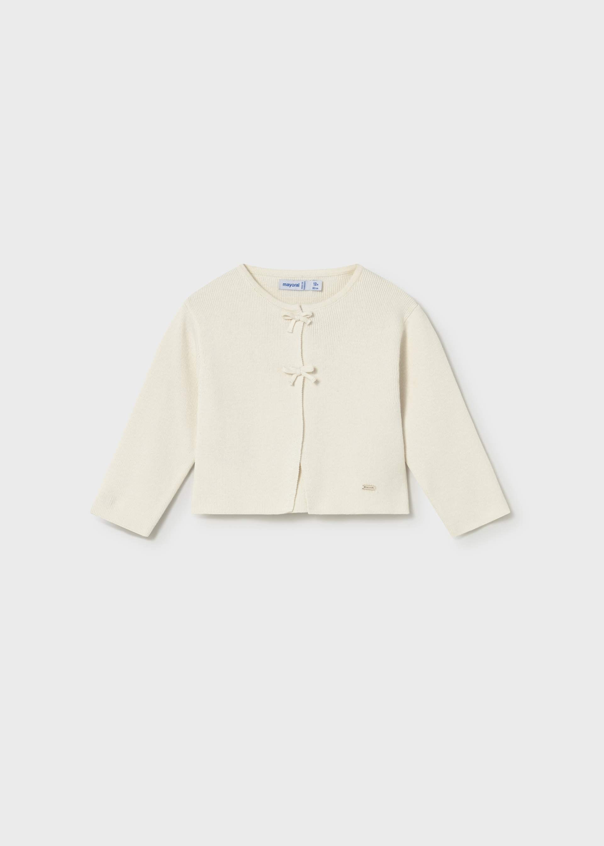 Cardigan a maglia fiocchi neonata