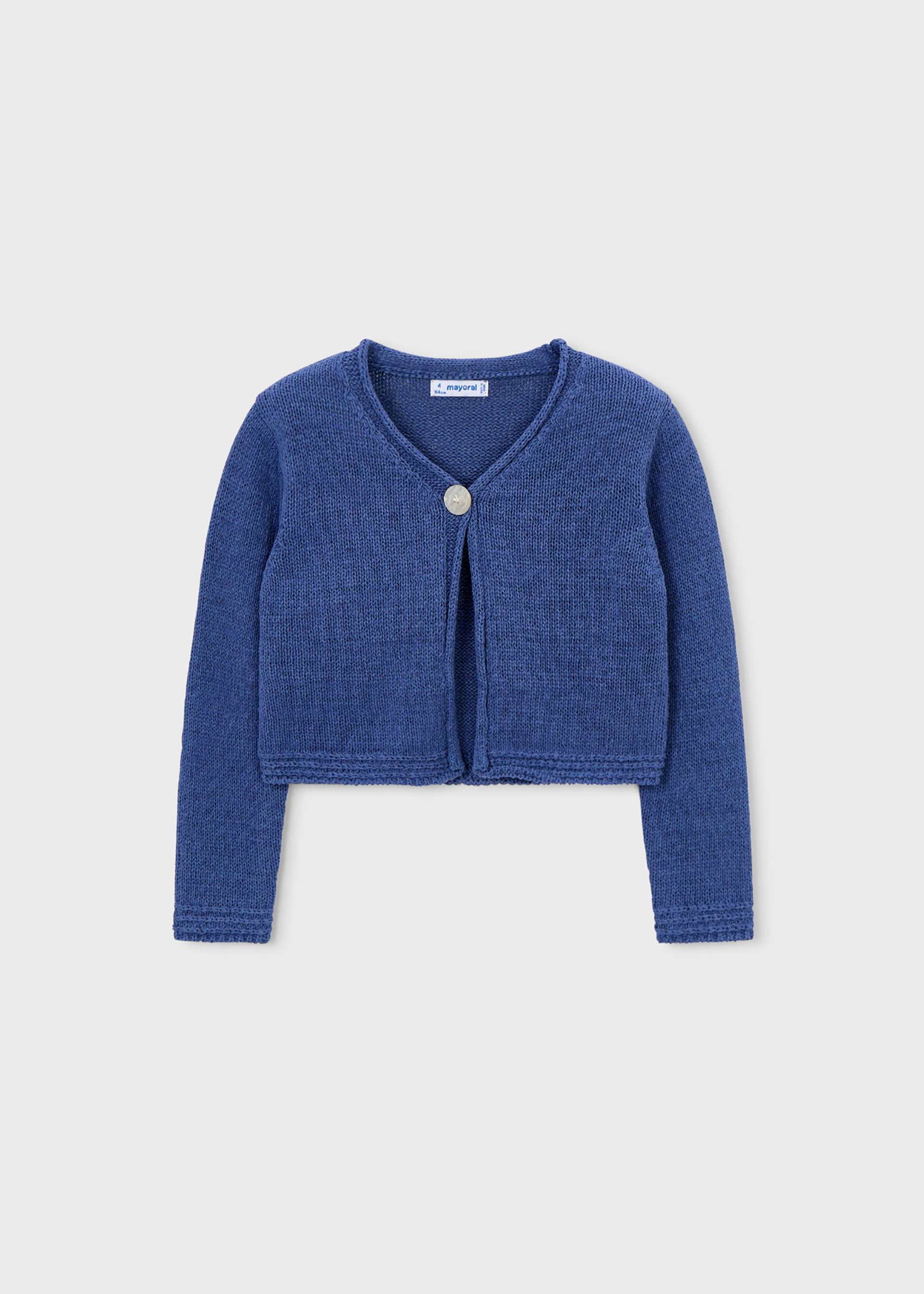 Cardigan bottone bambina