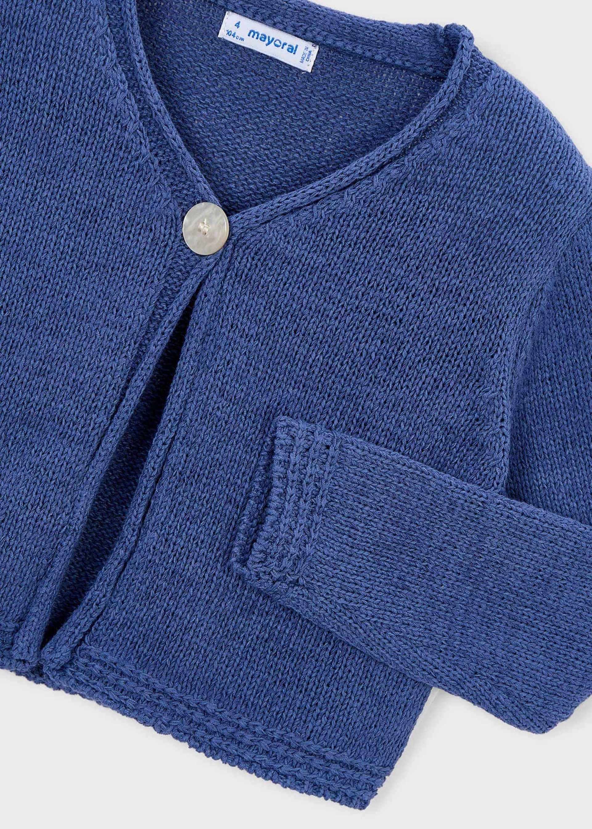 Cardigan bottone bambina