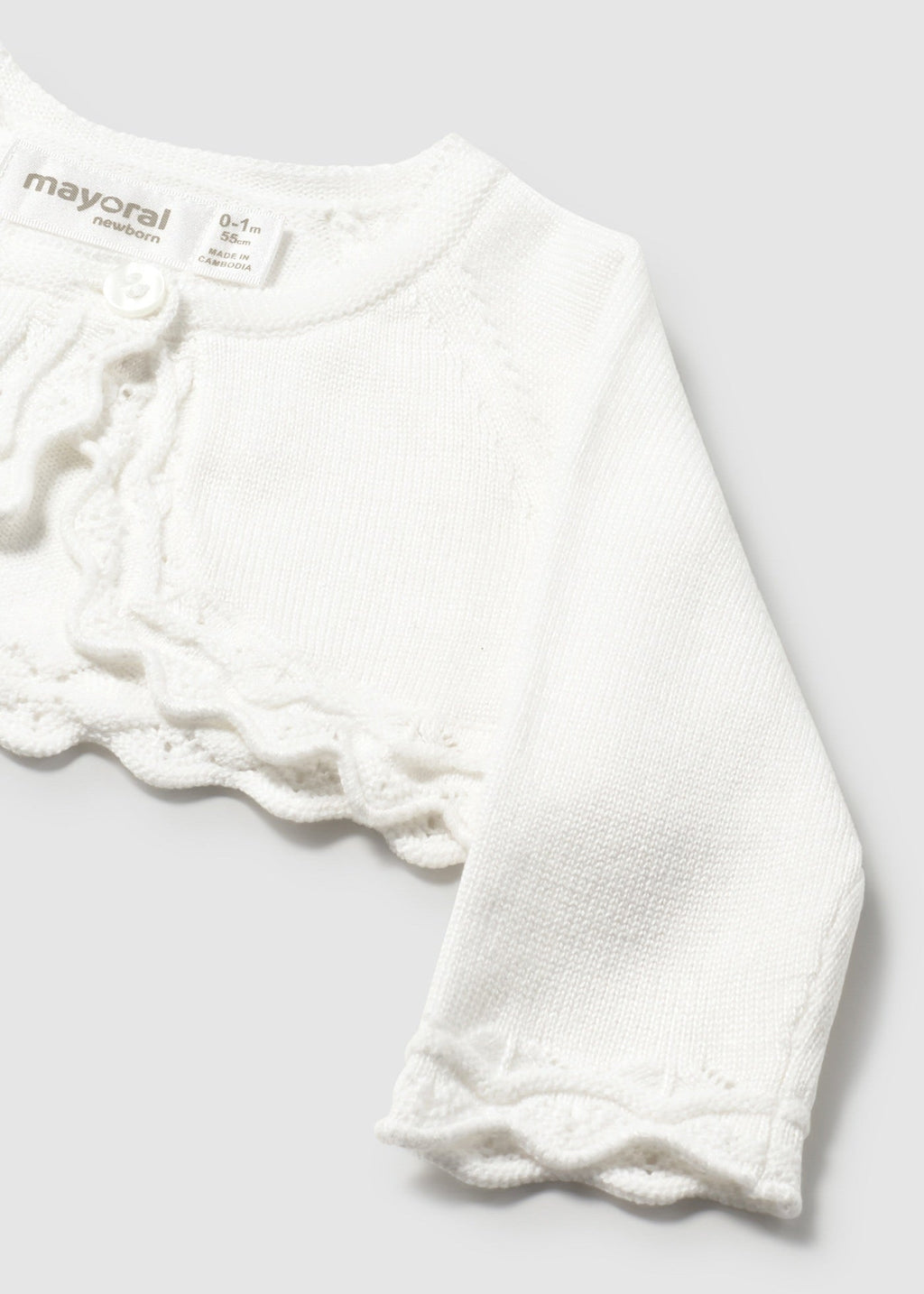 Cardigan tricot basico neonata