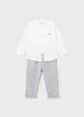 Completo 2 pezzi lino bimbo