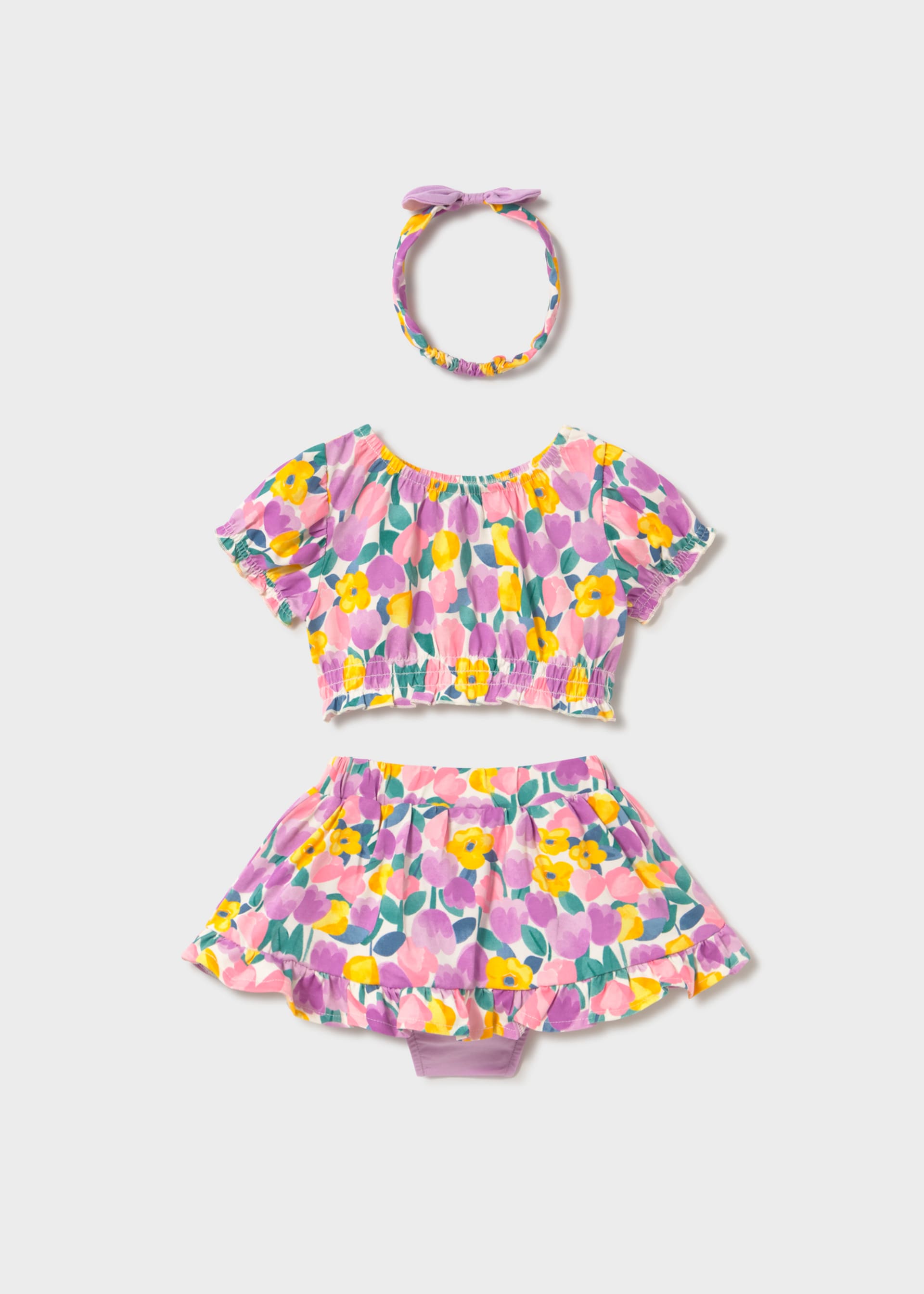 Completo 3 pezzi con fascia neonata
