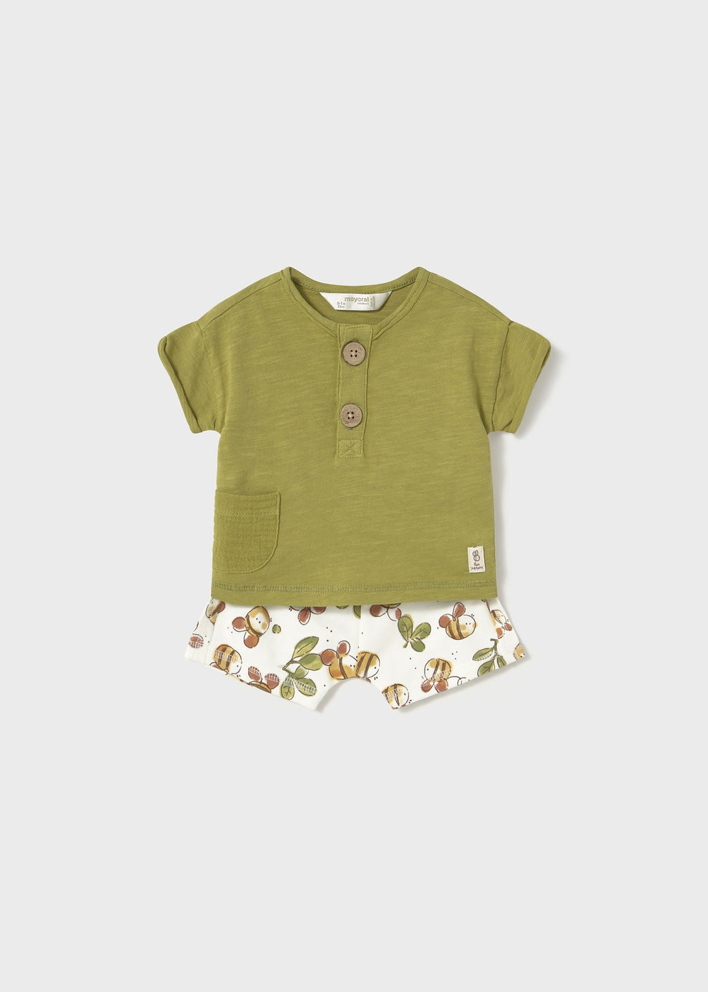 Completo 4 pezzi pantaloncino neonato