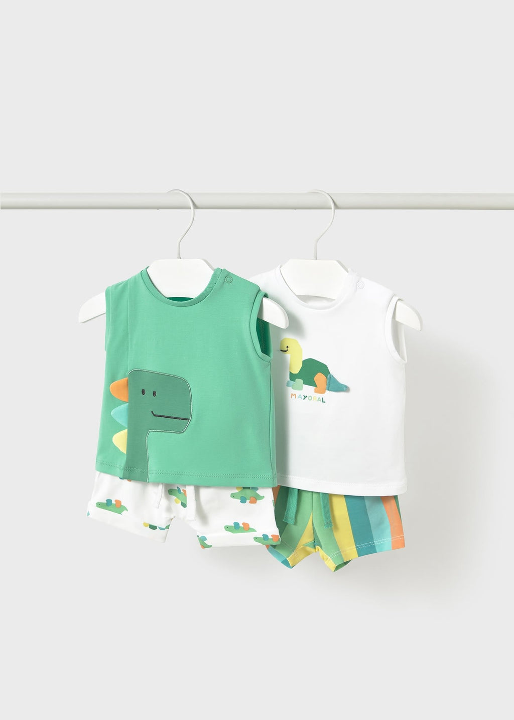Completo 4 pezzi senza maniche neonato