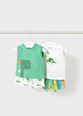 Completo 4 pezzi senza maniche neonato