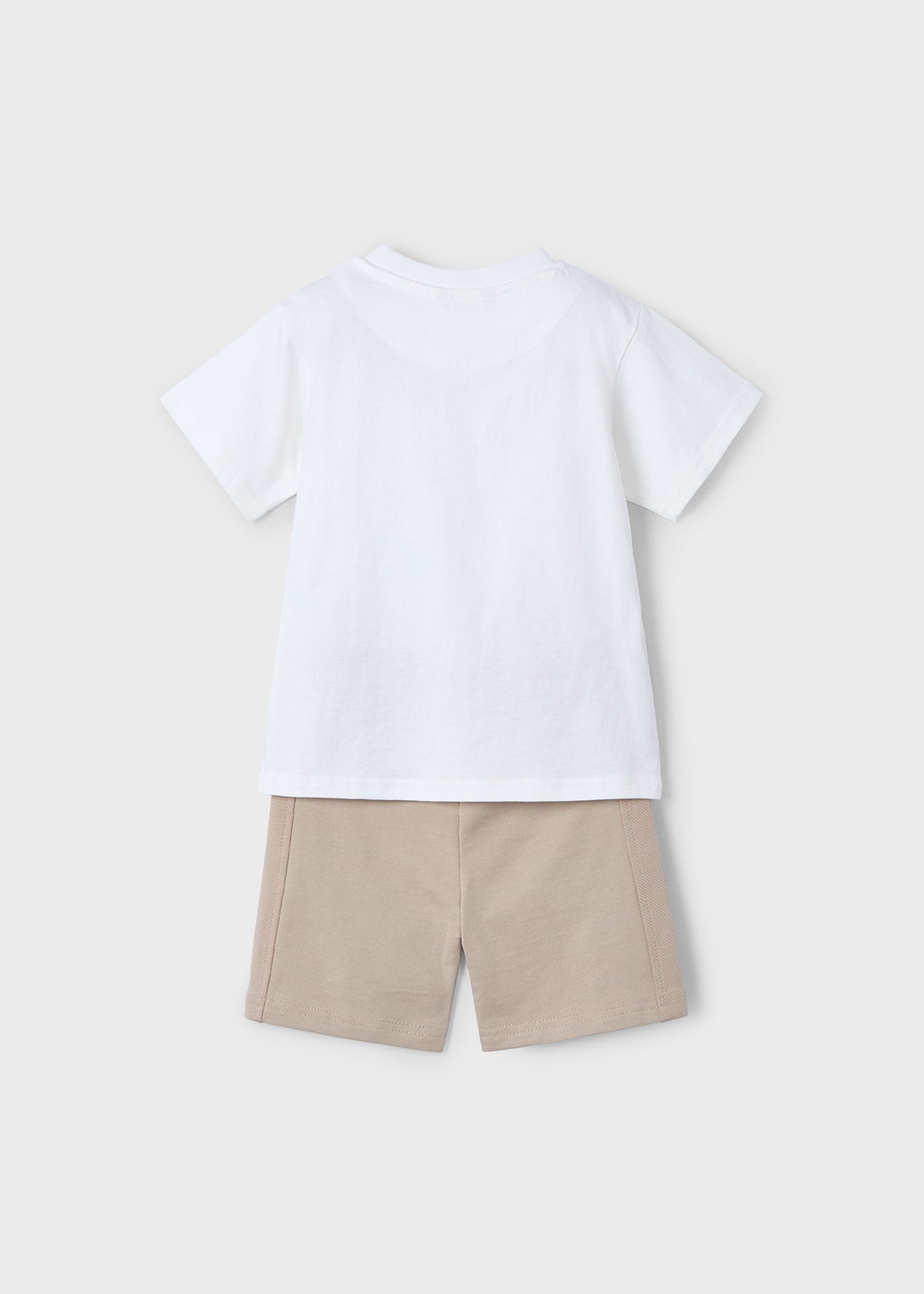 Completo bermuda e maglietta scritta bambino