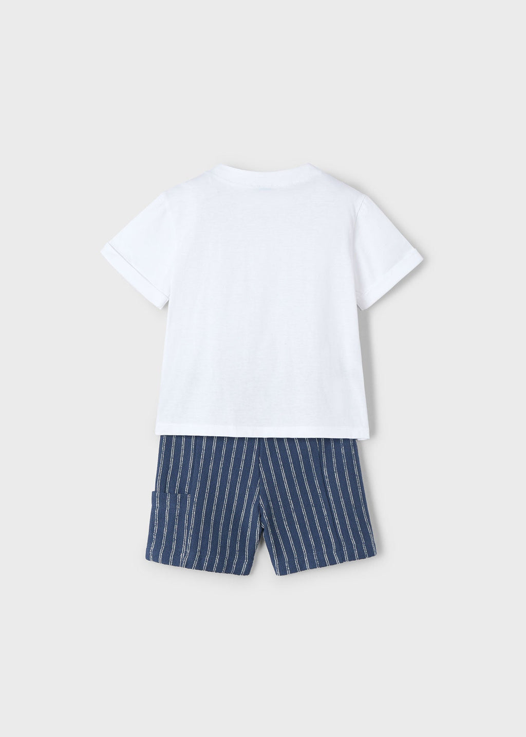 Completo bermuda righe e maglietta bambino