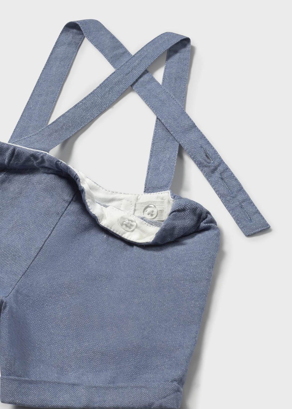 Completo con bermuda e camicia con papillon bimbo