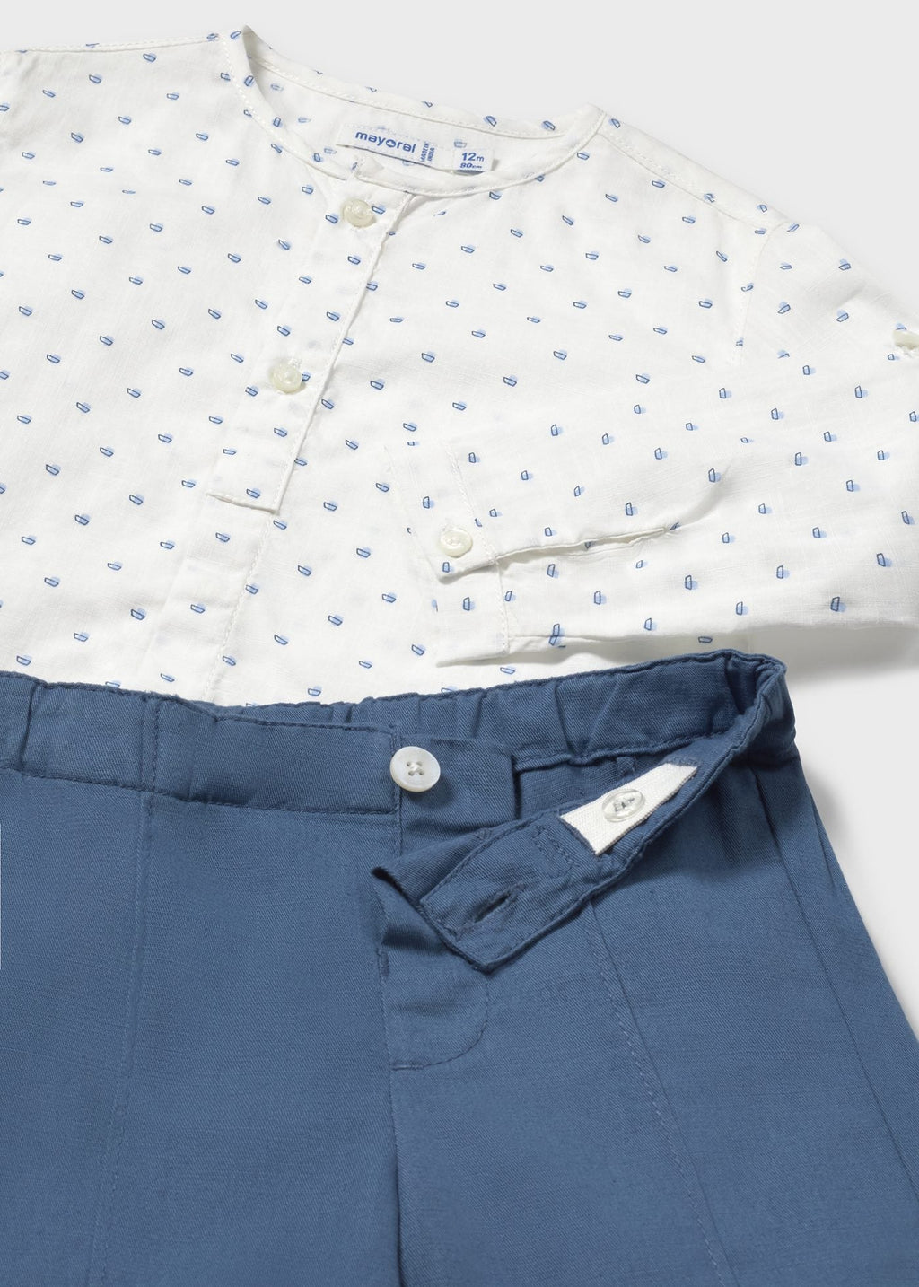 Completo con bermuda e camicia bimbo