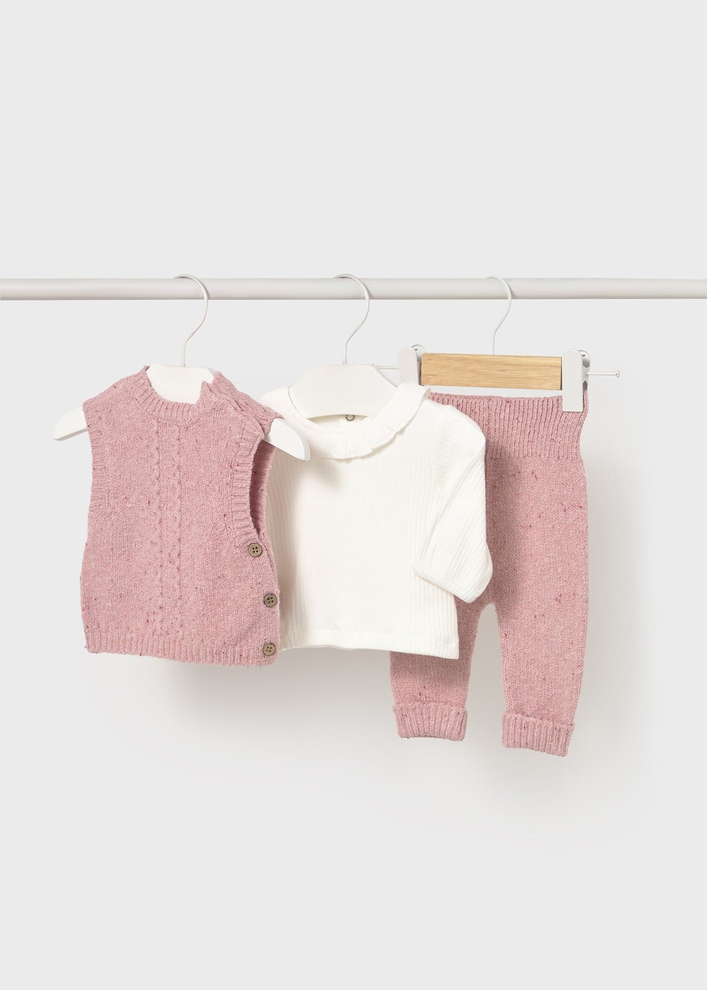 Completo gilet 3 pezzi neonata