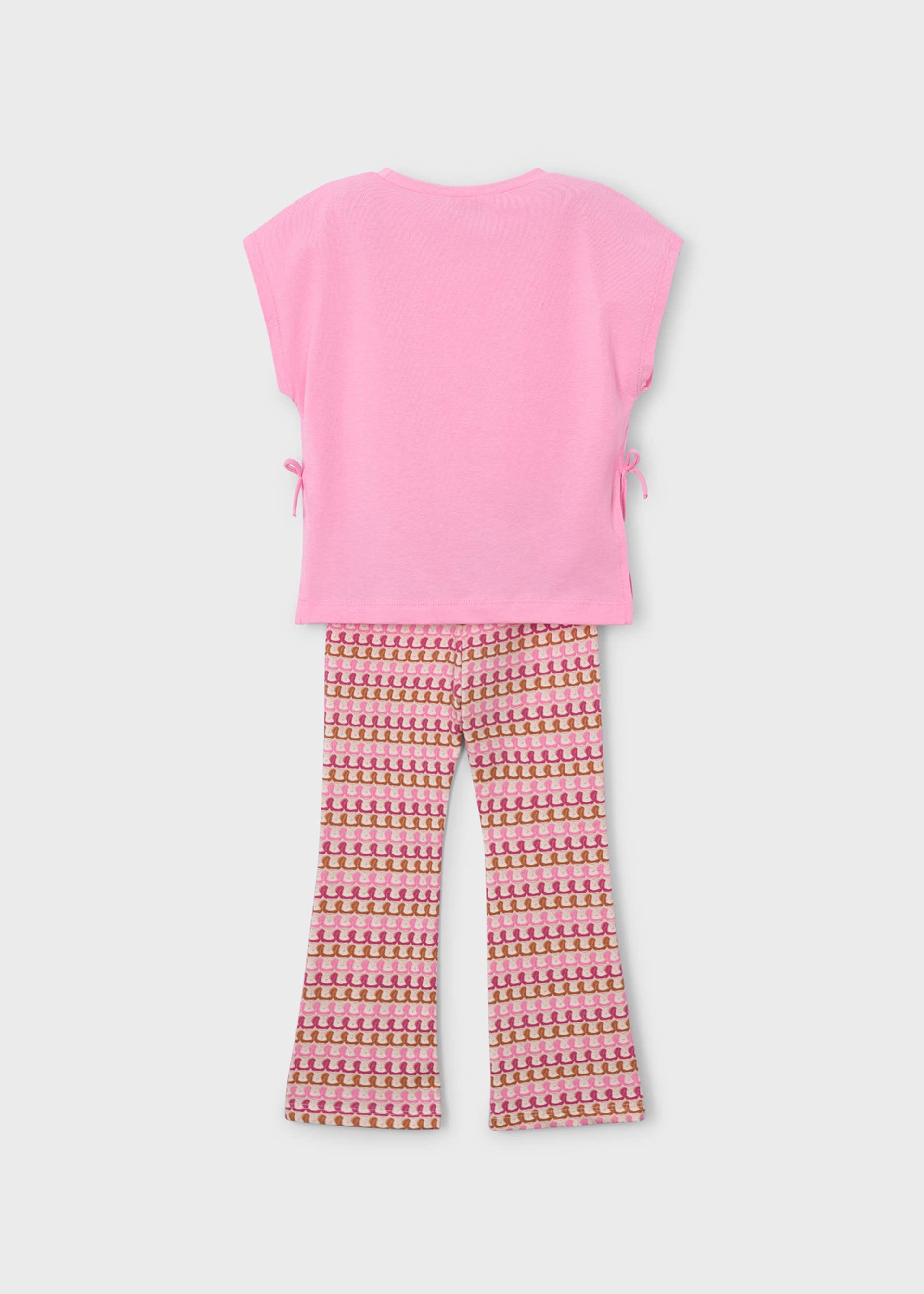 Completo leggings flare e maglietta bambina