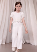 Completo Pantalone Lungo Crêpe Bambina