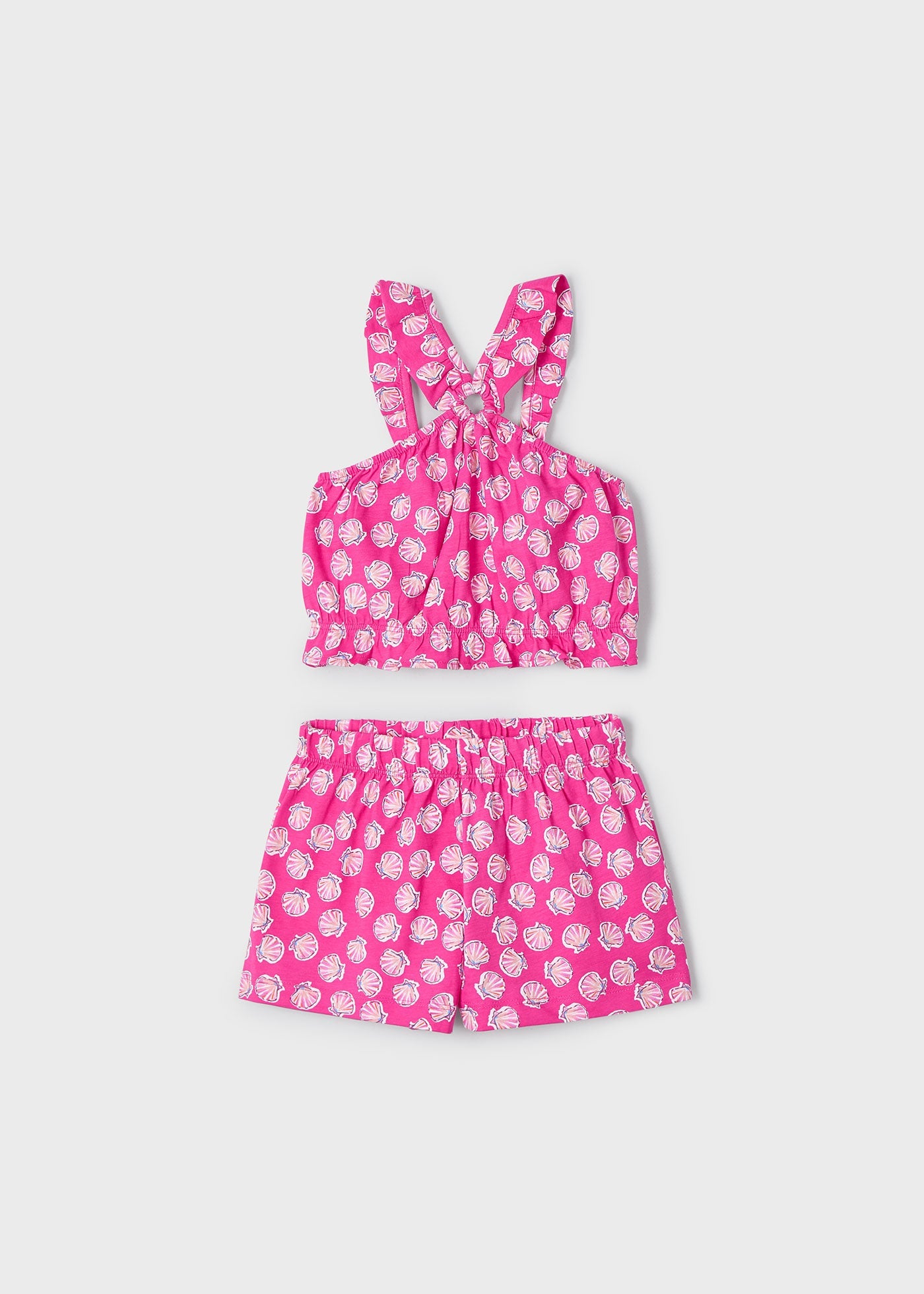 Completo shorts e top bambina