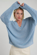 Pull Scollo a V in Lurex Susy Mix