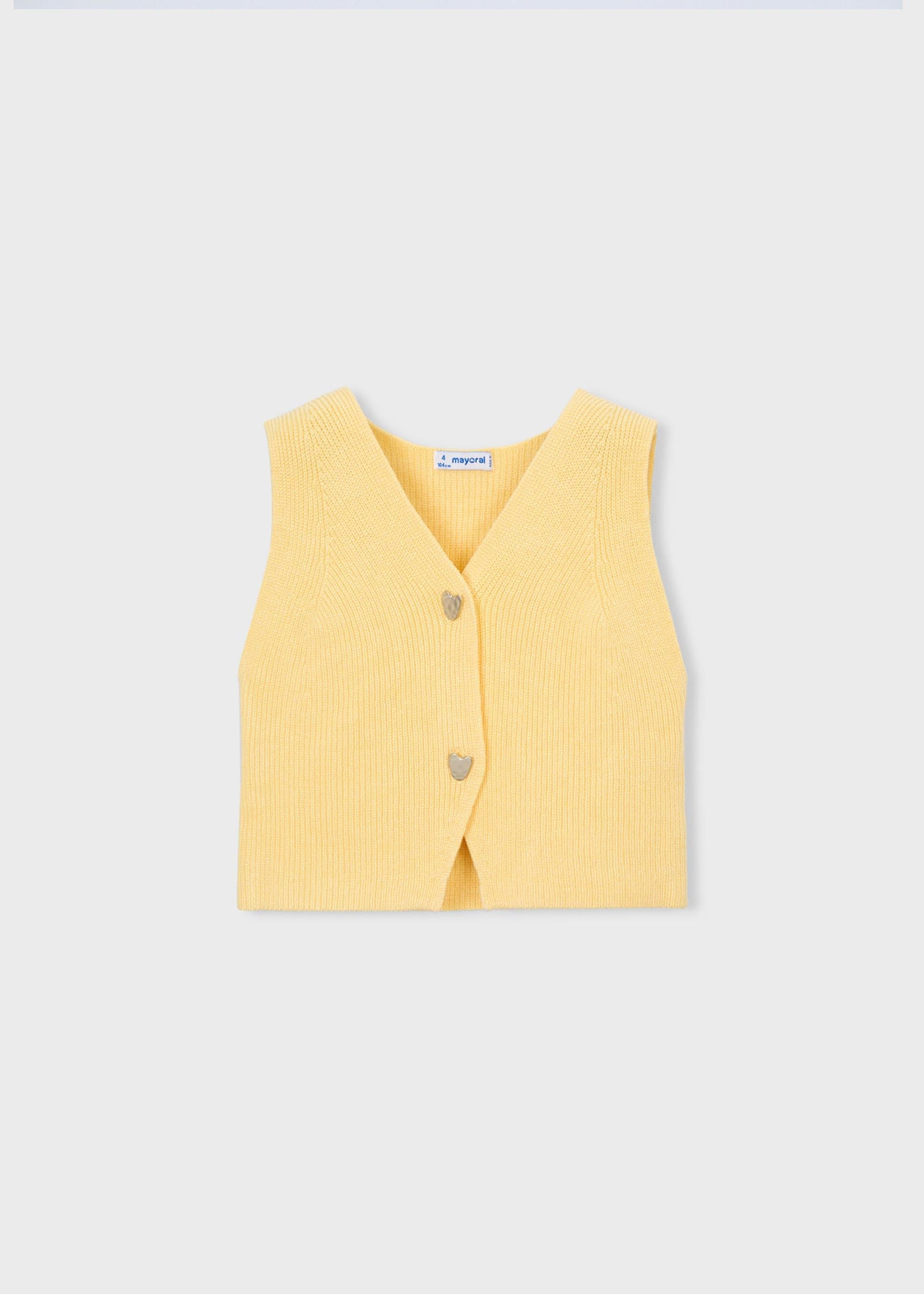 Gilet bottoni bambina