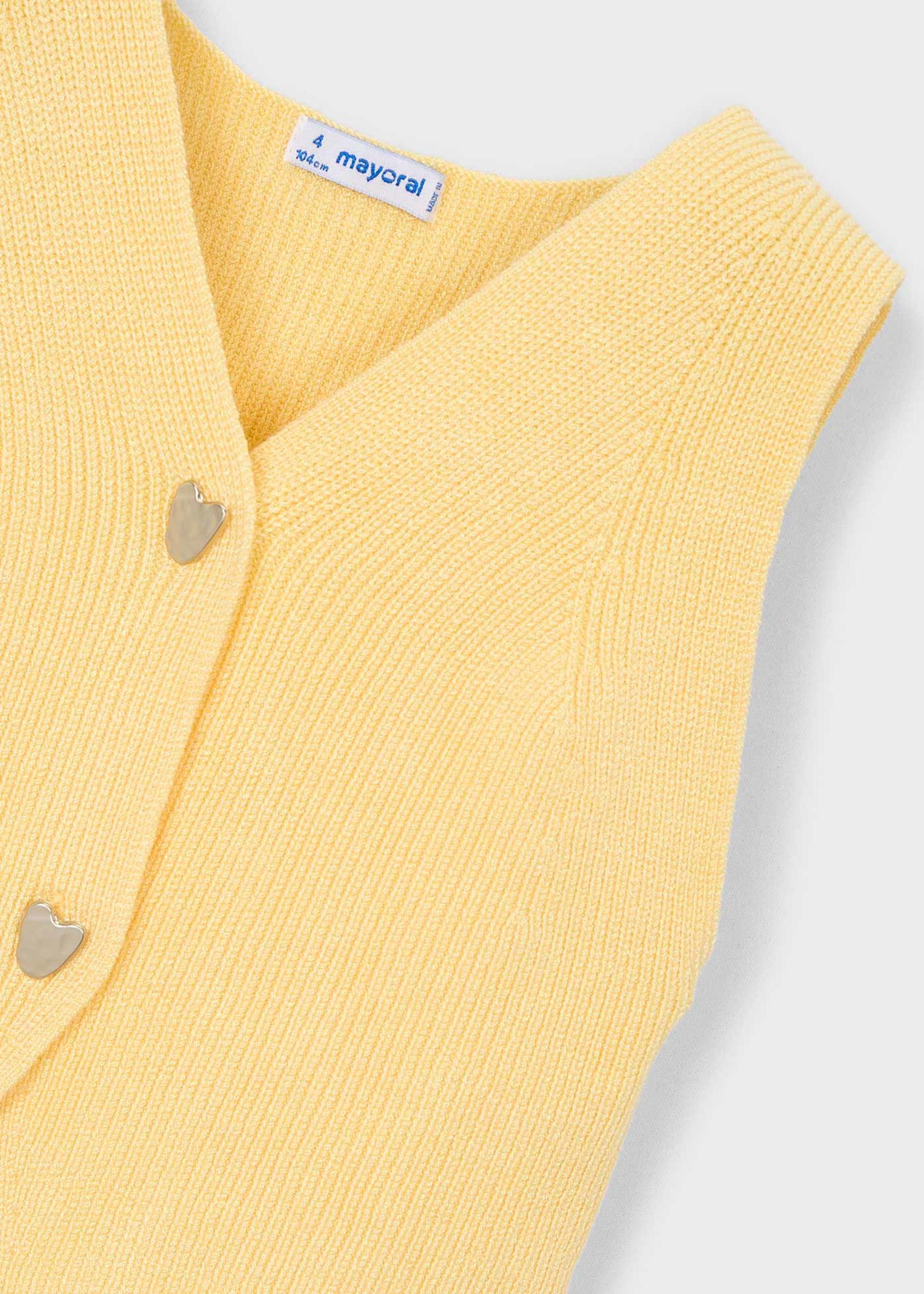 Gilet bottoni bambina