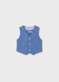 Gilet elegante in lino neonato