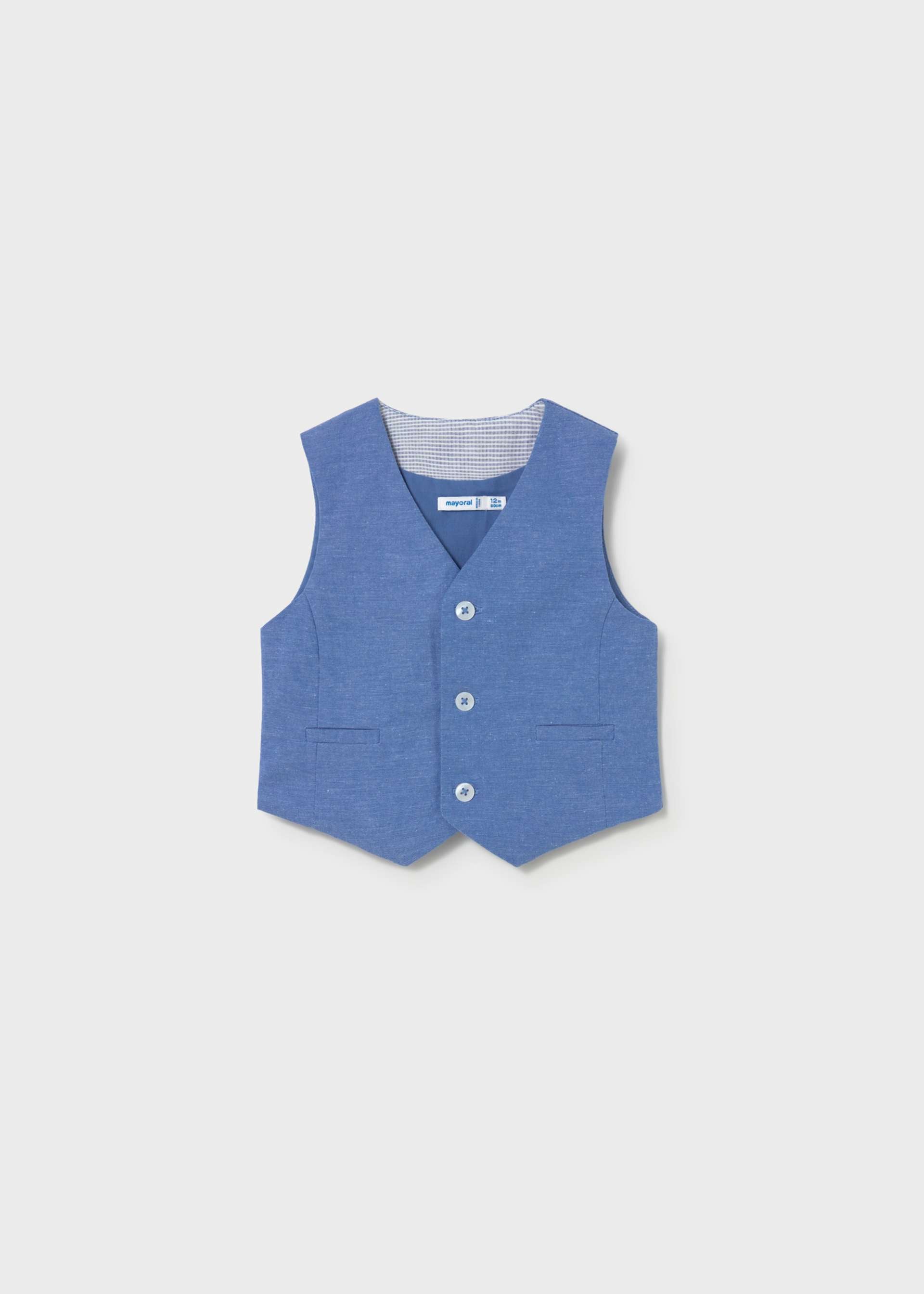 Gilet elegante in lino neonato
