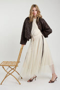 Gonna in tulle con bande