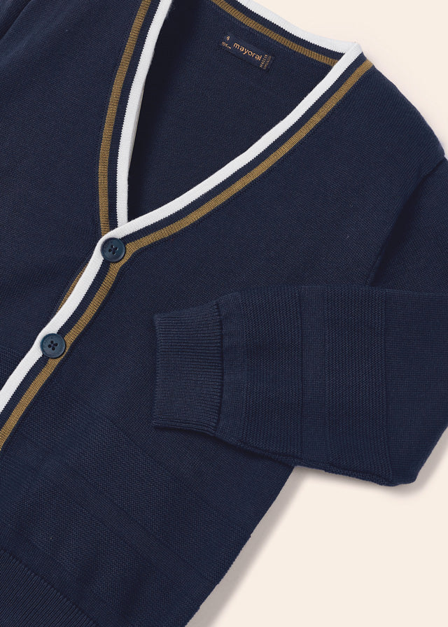 Cardigan in filo di cotone bambino