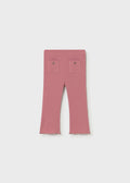 Leggings a zampa canalé neonata
