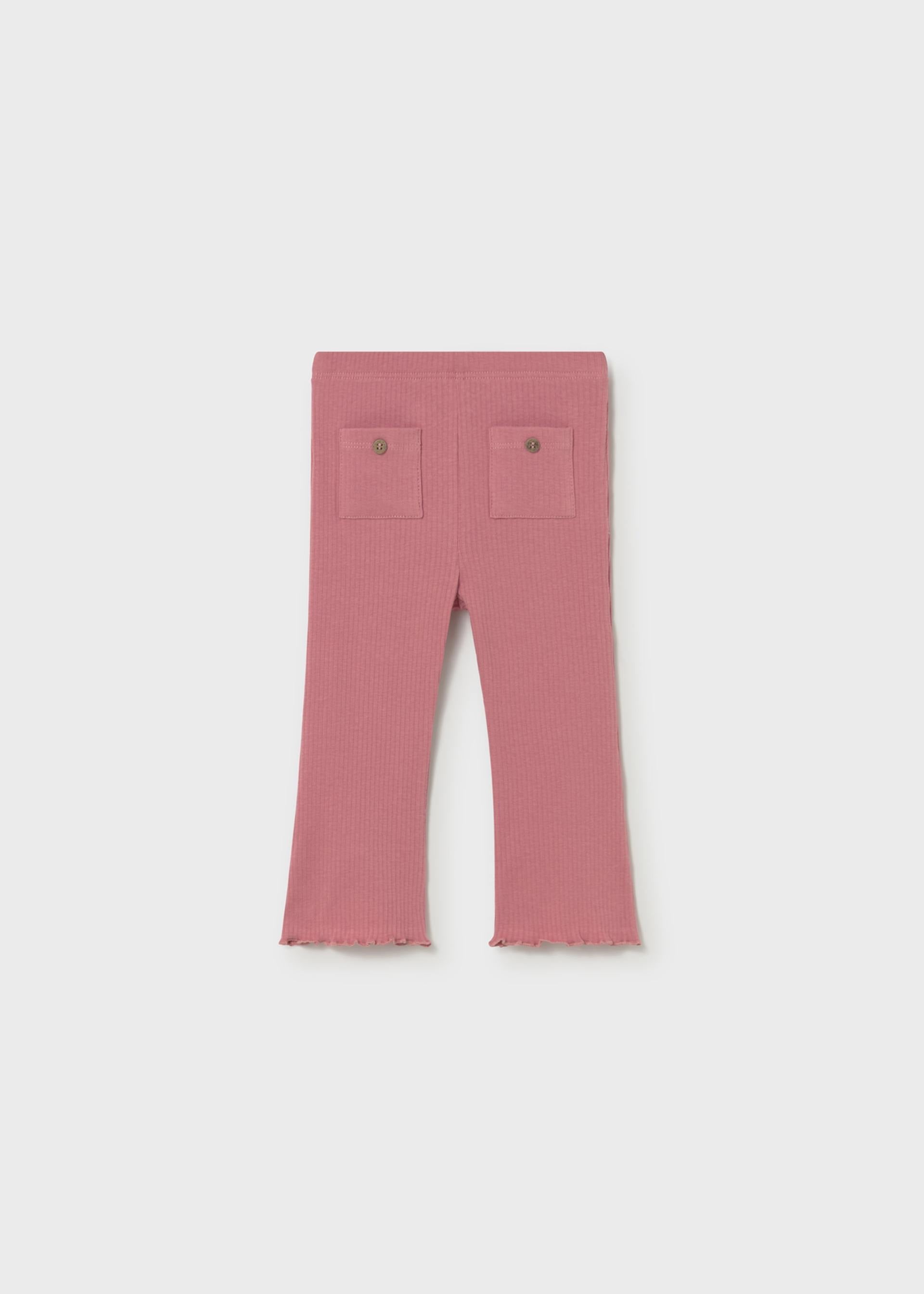 Leggings a zampa canalé neonata